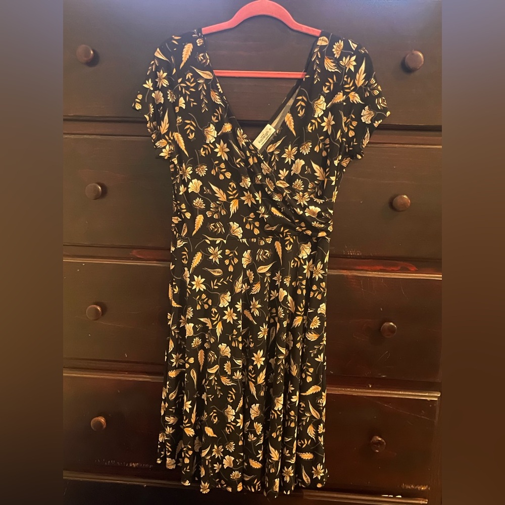 #24 Kaileigh Black Floral Mini Dress